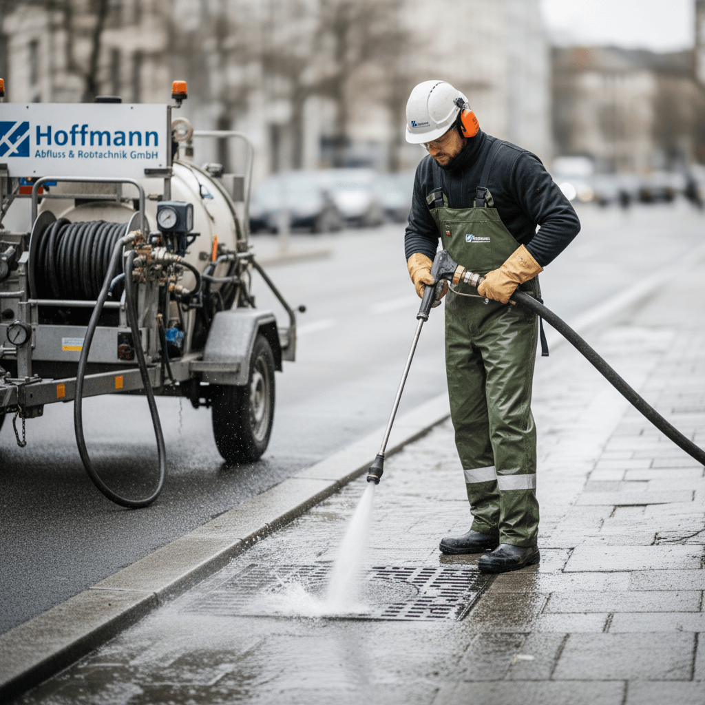 Kanalreinigung mit Hochdruckspülung